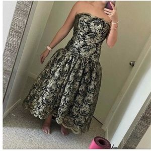 Vintage Saks 5th Avenue Mario Forte for After 5 High Low Evening Gown